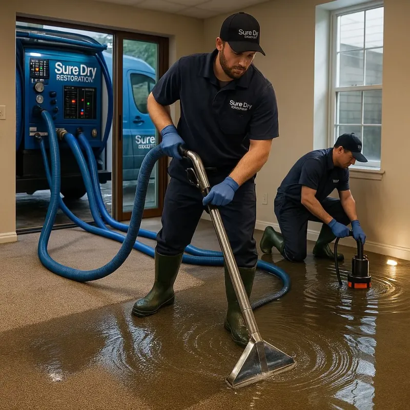 Water Extraction and Removal process in Amity Gardens, PA